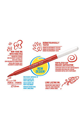 Joy Süper Yıkanabilir Keçeli Boya Kalemi 24'lü