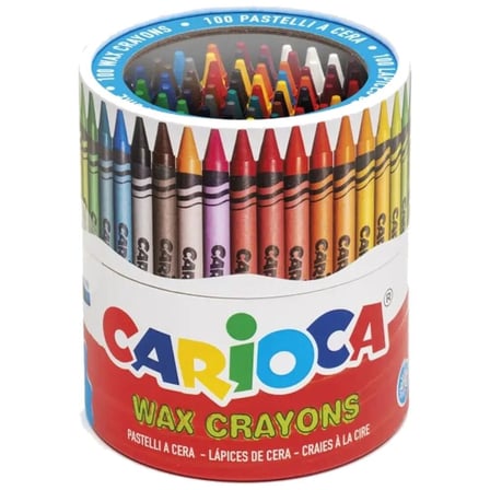 Carioca Wax Maxi Yıkanabilir Pastel Boya Kalemi 100’lü 42399