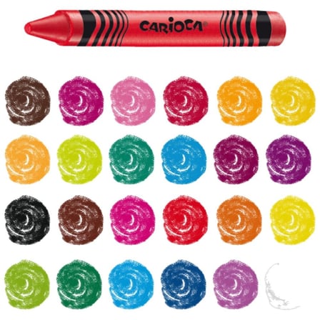 Carioca Wax Maxi Yıkanabilir Pastel Boya Kalemi 100’lü 42399