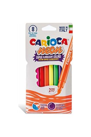 Carioca Neon Yıkanabilir Keçeli Kalem 8 li 42785