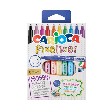 CARİOCA FINELINER İNCE UÇLU KEÇELİ KALEM 10'LU
