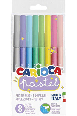 Pastel Yıkanabilir Keçeli Kalem 8'li