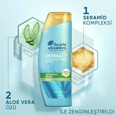 DermaXPro Yatıştırıcı Kepek Karşıtı Şampuan Kuru ve Kaşıntılı Saç Derisi için 300 ML