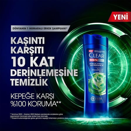 Men Kepeğe Karşı Etkili Şampuan Günlük Arınma ve Ferahlık 350 ml