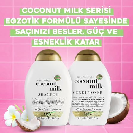 Coconut Milk Besleyici Sülfatsız Şampuan 385 Ml