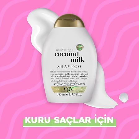 Coconut Milk Besleyici Sülfatsız Şampuan 385 Ml