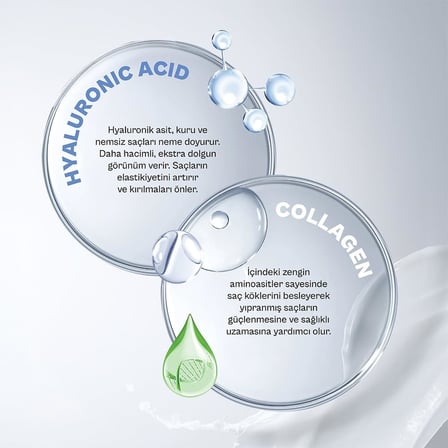 Hyaluronic & Collagen Ekstra Dolgunlaştırıcı Saç Bakım Şampuanı, 350 Mililitre, Vegan