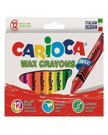 Carioca Baby Parmak Boya - Carioca Joy - Carioca Wax Crayons 3 Adet Boyama Seti