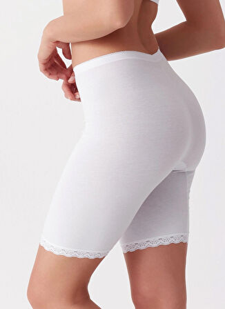 Cotonella Beyaz Kadın Külot 2li 3163