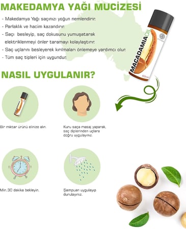 %100 Makedamya Yağı (100ML)