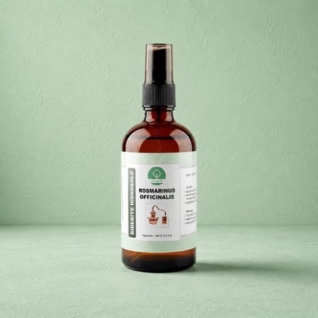 % 100 Doğal Saf Biberiye Hidrosolü (Saç Bakım Suyu) 100 ml