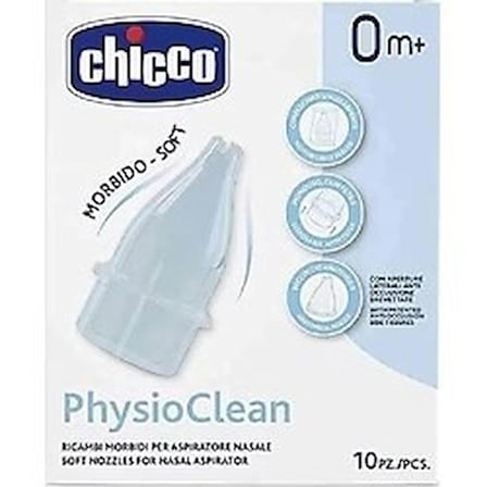 Chicco PhysioClean Burun Aspiratörü Ve Yedek Başlık 10 adet 0 m+