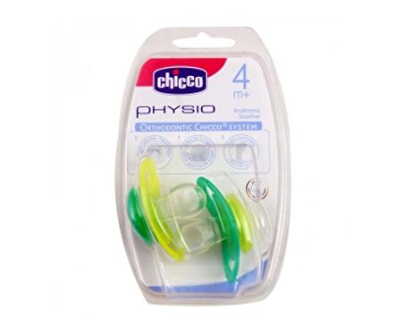 Chicco Physio Silikon 2'li Yalancı Emzik (4 Ay+)YEŞİL