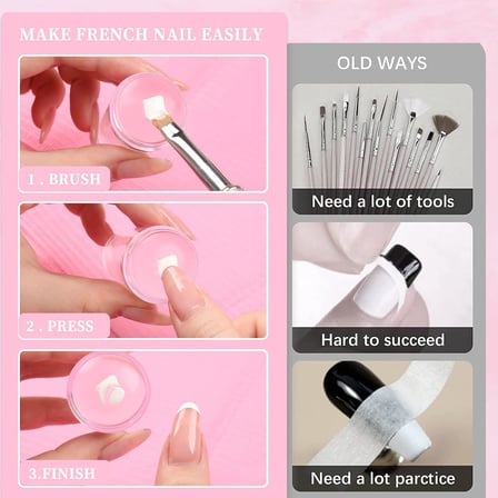 Tırnak Süs Damgası, French Stamper, Nail Art, Tırnak Süsleme Aparatı