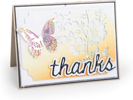 Thinlits delgeç şablonları-Geschenkgutscheinbeutel Tim Holtz, çelik, çok renkli, 19.1 X 14.4 X 0,4 cm