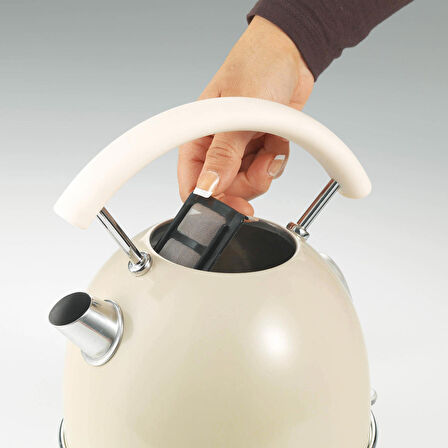 Ariete Vintage 2877 Işıklı Çelik 1.7 Lt Kettle