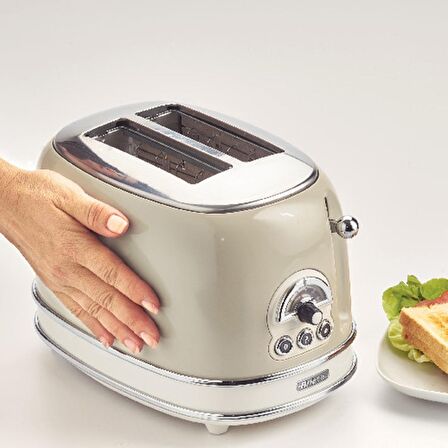 Ariete Vintage Ekmek Kızartma Makinesi Krem