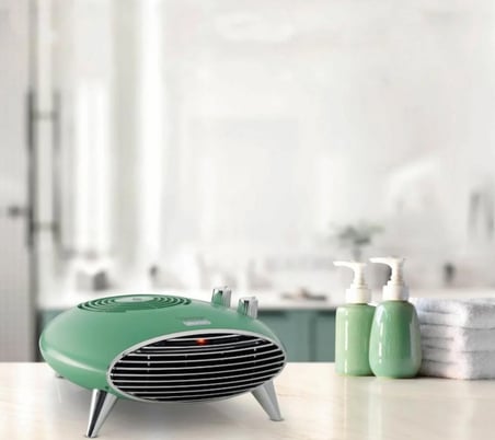 Ariete Vintage 2.0 8211/04 Retro Tasarımlı Vantilatörlü Isıtıcı ve Fan - Pastel Yeşil (2000W, Ayarlanabilir Termostat, Sessiz Çalışma)