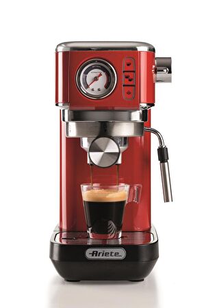 Ariete Moderna Espresso Slim Kahve Makinesi - Kırmızı  