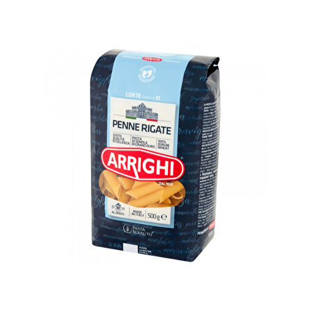 Arrighi Penne Rigate Kalem Makarna İtalyan Makarnası 500 g e