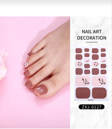 Tırnak Oje Sticker Nail Art Seti 22'li, Kolay Uygulamalı