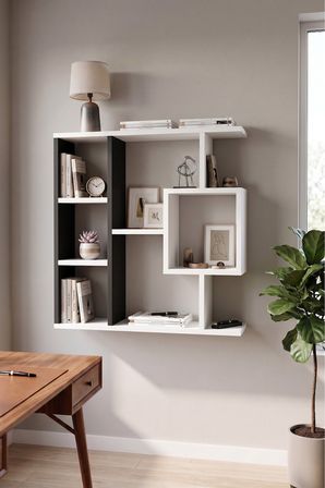 reyo enda home yegane duvar rafı, duvar kitaplığı, dekoratif kitaplık, zeminde veya duva