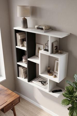 reyo enda home yegane duvar rafı, duvar kitaplığı, dekoratif kitaplık, zeminde veya duva