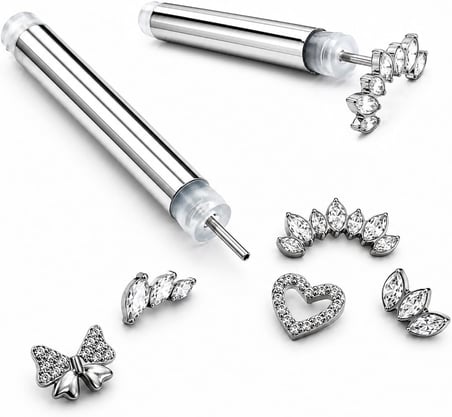 Piercing Topu Takma Ve Çıkarma Aparatı, Figürlü Piercing Takma Ve Çıkarma Aparatı (2mm-3mm TOP)