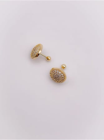 Full Taşlı Daire Kıkırdak Helix Tragus Piercing(1adet)