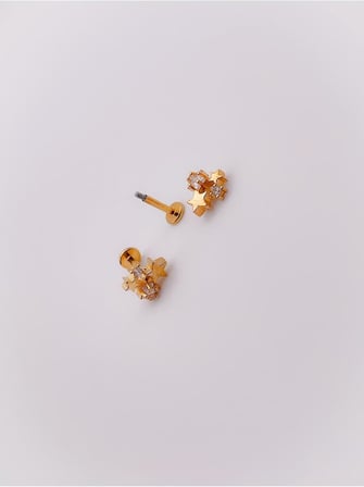 Taşlı Yıldız Kümesi Kıkırdak Helix Tragus Piercing(1adet)