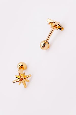 Mini Kuzey Yıldızı Tragus Helix Piercing (1adet)