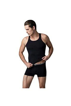 Erkek Siyah Atlet Boxer Çeyiz Takım 104