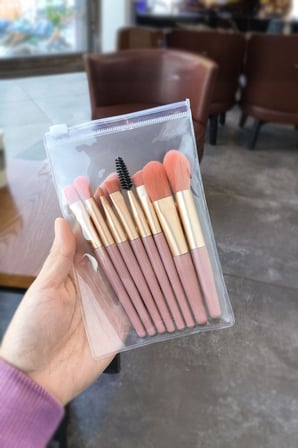 8 Parça Makyaj Fırçası Seti Fondöten Far Pudra Eyeliner Kaş Fırça Set cin831pm