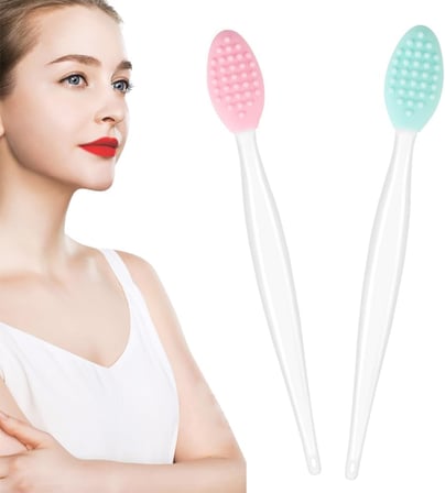 Silikon dudak fırçalayın fırça dudak Scrubber aracı dudak Exfoliator fırça peeling dudak fırçalama aracı koyu dudaklar için