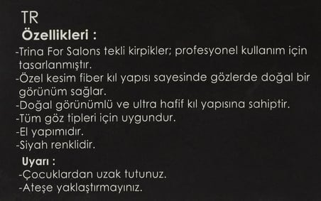 Trina Tekli, Normal- Orta Takma Kirpik (60 Adet)