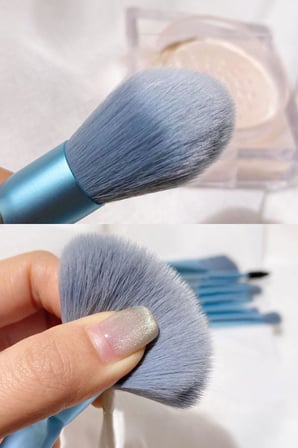 8 Parça Deri Makyaj Fırçası Seti Fondöten Far Pudra Eyeliner Fırça Set cin828mv