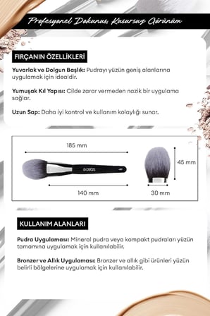 Konik Pudra Fırçası Powder Brush #107