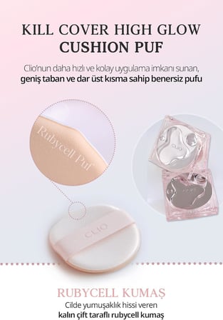 Hassas Uygulama Sağlayan Makyaj Pufu Kill Cover High-Glow Cushion Puff