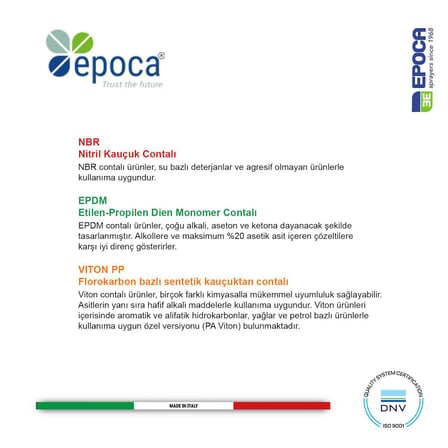 Epoca ALFA TEC NBR Contalı 360° Sıvı ve Deterjan Püskürtme Pompası 2Lt.