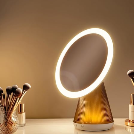 Ayarlanabilir Renkli LED Ayna Işığı 5W 3000K-5000K Renk Sıcaklığı 2000mAh Batarya ile Şarj Edilebilir Makyaj Işığı ve Dekoratif Aydınlatma | LTL61 (Kum Pembe)