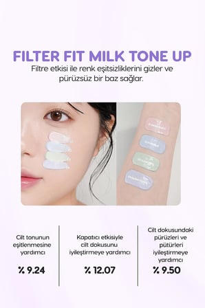 Işıltılı, Ton Eşitleyici Krem Filter Fit Milk Tone Up (004 Glowy Purple) SPF30 PA++