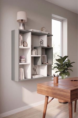 Reyo Enda Home Yegane Duvar Rafı, Duvar Kitaplığı, Modern Kitaplık, Zeminde Veya Duva