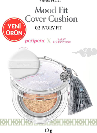 Yarı Mat Bitişli Filtre Etkili Cushion Mood Fit Cover Cushion SPF50+ PA++++(02 Ivory Fit)