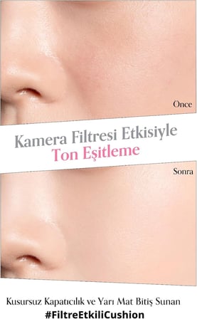 Yarı Mat Bitişli Filtre Etkili Cushion Mood Fit Cover Cushion SPF50+ PA++++(02 Ivory Fit)