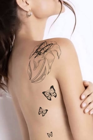 3'Lü Geçici Dövme Seti,Geçici Tattoo,Vücut Dövme,Kol Bilek Dövme,Boyun Dövme,Sırt Dövme