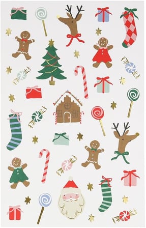 Jolly Tattoo Sheet - Yeni Yıl Geçici Dövmeler (2'li)