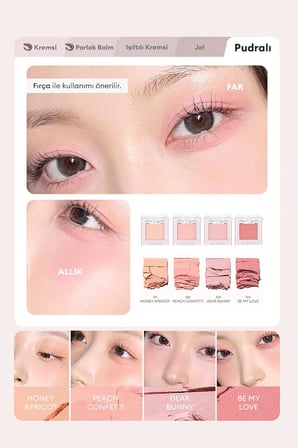 Mat Pudra Dokulu Tekli Göz Farı Modern Shadow Pot (102 Peach Confetti) 102 Peach Confetti
