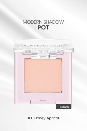 Mat Pudra Dokulu Tekli Göz Farı Modern Pot (101 Honey Apricot) 101 Honey Apricot