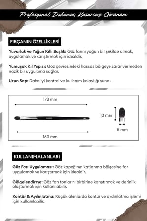 Far Karıştırma Fırçası Tapered Blending Brush #129