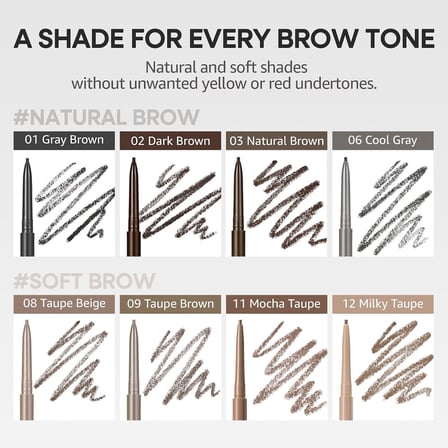 Ultra İnce Uçlu, Doğal Görünüm Veren Kaş Kalemi Speedy Skinny Brow (11 Mocha Taupe)